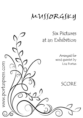 SIX PICTURES AT AN EXHIBITION (score & parts)