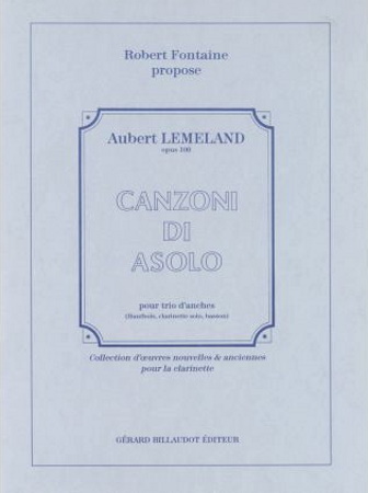 CANZONI DI ASOLO Op.100 score & parts