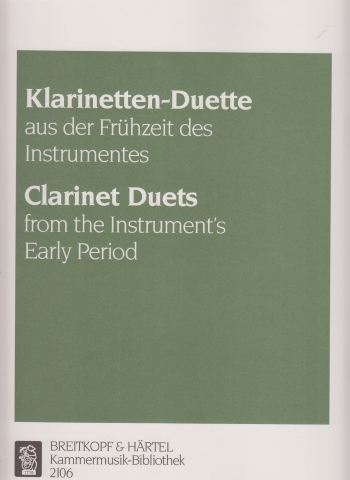 CLARINET DUETS from the Instrument's Early Period