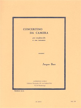 CONCERTINO DA CAMERA (miniature score)