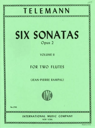 SIX SONATAS Op.2 Volume 2