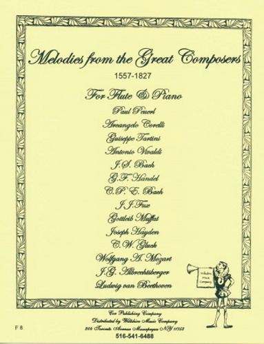 MELODIES OF THE GREAT COMPOSERS 1557-1827
