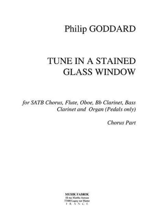 TUNE IN A STAINED GLASS WINDOW set of 6 choral parts