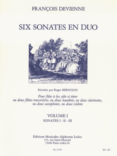 SIX SONATES EN DUO Volume 1