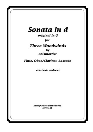 SONATA in D minor (score & parts)