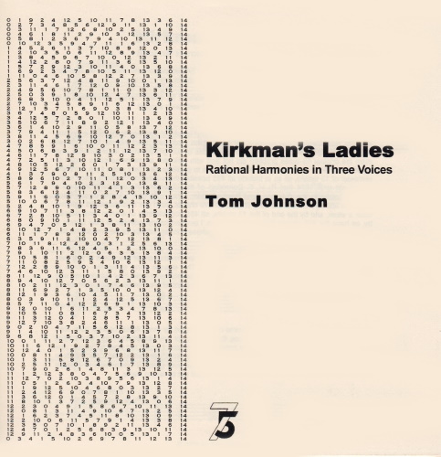 KIRKMAN'S LADIES Rational Harmonies in Three Voices