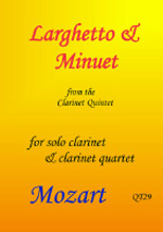 LARGHETTO & MINUET from Clarinet Quintet