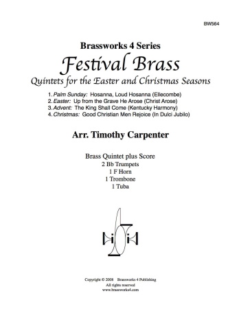 FESTIVAL BRASS Quintets for the Easter and Christmas Seasons