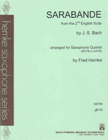 SARABANDE from the 2nd English Suite