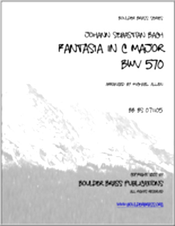 FANTASIA in C major, BWV 570 (score & parts)