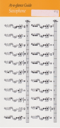 AT A GLANCE: Saxophone Fingerings