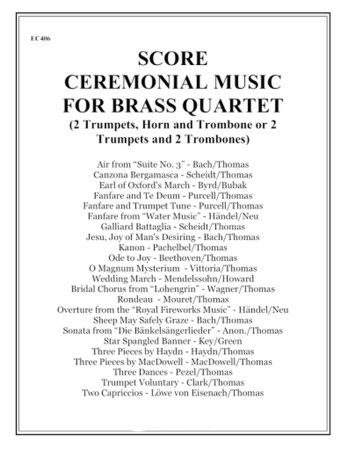 CEREMONIAL MUSIC for Brass Quartet (score)