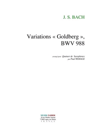 GOLDBERG VARIATIONS