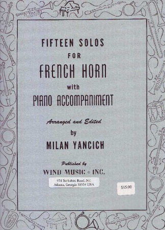 15 SOLOS for French Horn