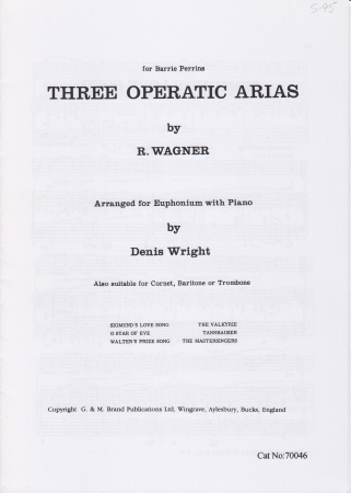 THREE OPERATIC ARIAS (treble clef)