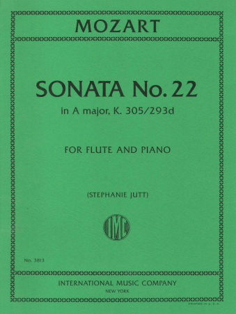 SONATA No.22 in A Major K.305/293D