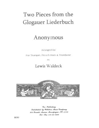 TWO PIECES from The Glogauber Liederbuch