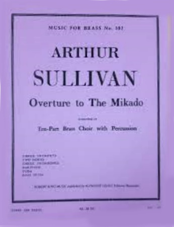 OVERTURE TO THE MIKADO (score & parts)