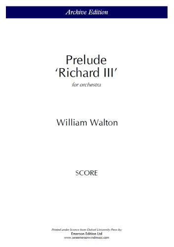 PRELUDE RICHARD III (score)