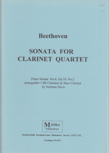 SONATA from Piano Sonata No.6, Op.10 No.2