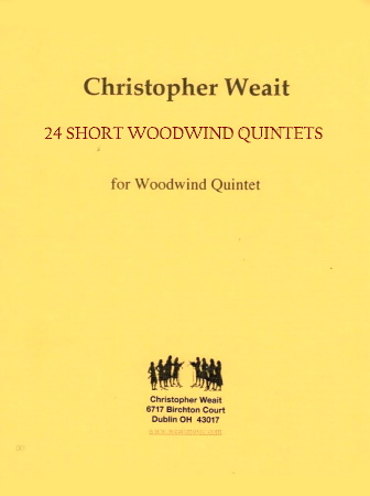 24 SHORT WOODWIND QUINTETS for Musicianship, Ensemble Playing & Sight-Reading