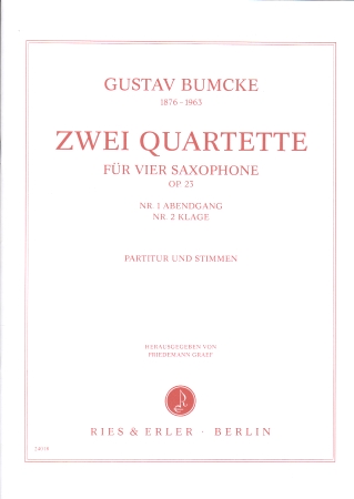 TWO QUARTETS Op.23 (score & parts)