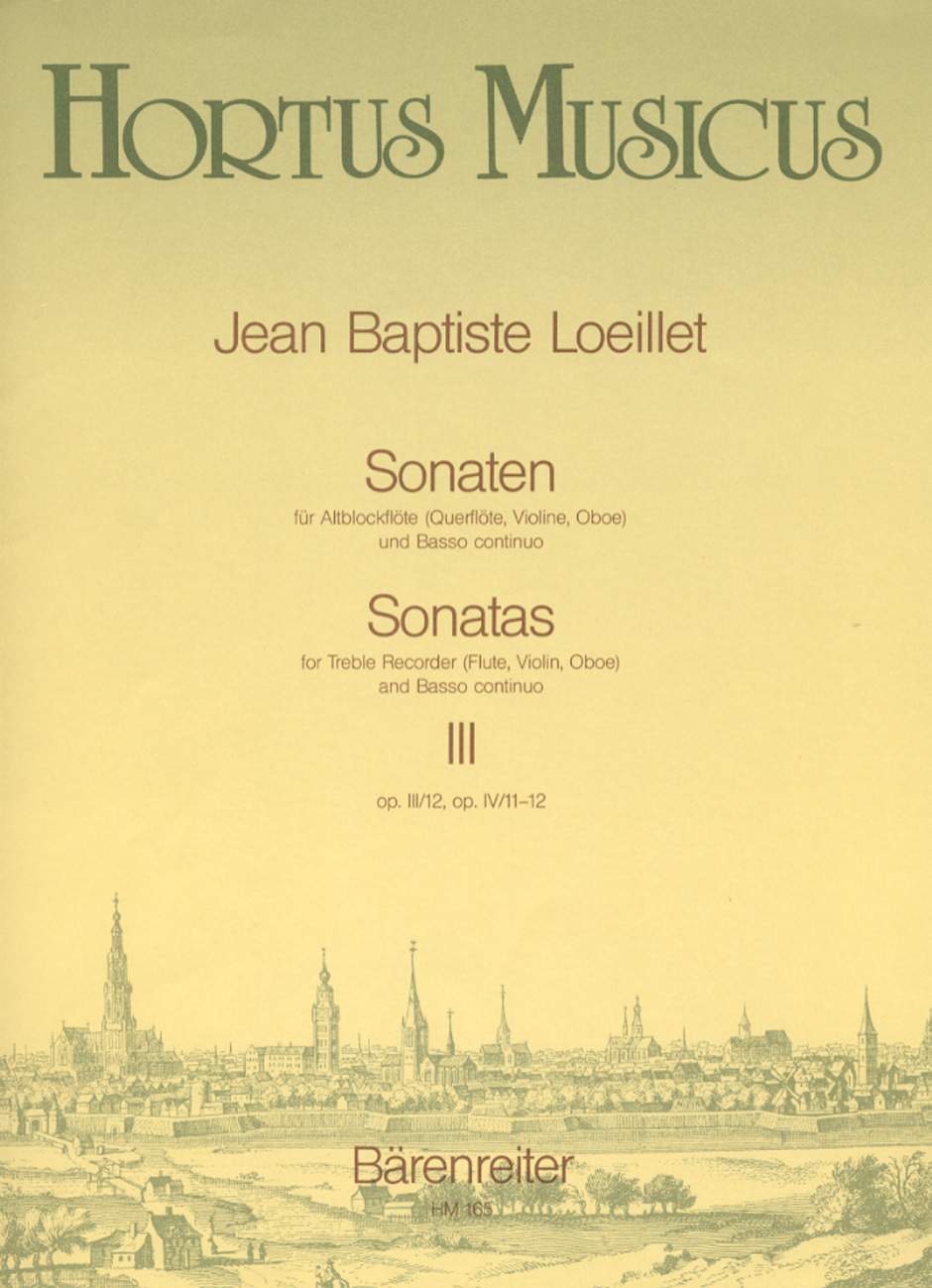 SONATAS Volume 3 Op.3/12, Op.4/11,12