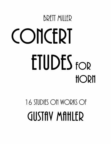 16 STUDIES on Works of Gustav Mahler