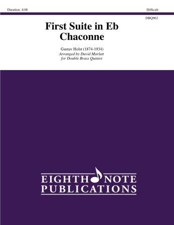 FIRST SUITE in E Flat - Chaconne
