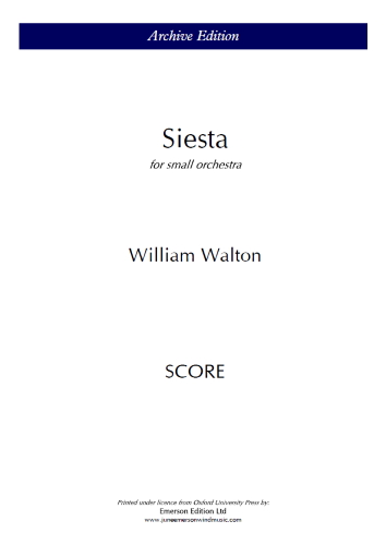 SIESTA for small orchestra (score)