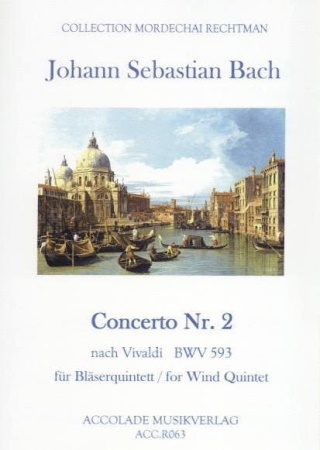 CONCERTO No.2 BWV 593 (score & parts)