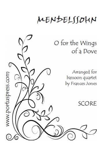O FOR THE WINGS OF A DOVE (score & parts)