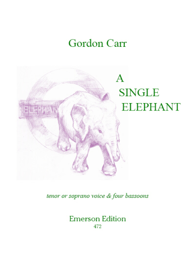 A SINGLE ELEPHANT (score & parts)