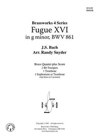 FUGUE XVI in G minor, BWV861