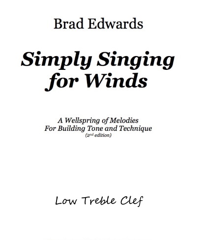SIMPLY SINGING FOR WINDS Low Treble Clef