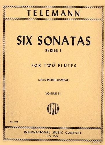 SIX SONATAS Series 1 Volume 2