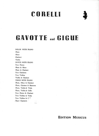 GAVOTTE AND GIGUE in F