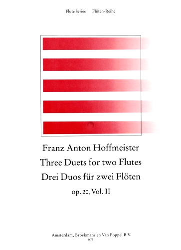THREE DUETS FOR TWO FLUTES Op.20 Volume 2