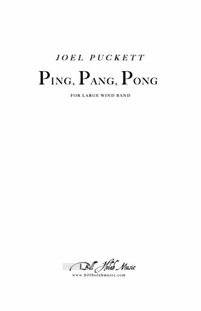 PING, PANG, PONG conductor's score