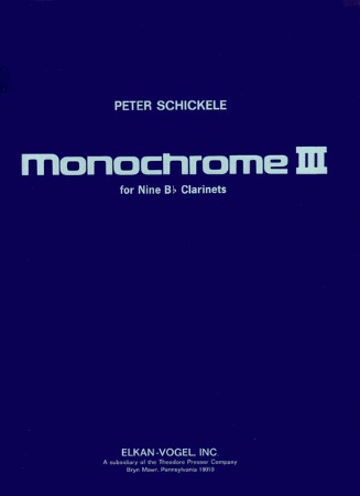 MONOCHROME III (score & parts)