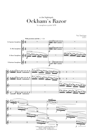 OCKHAM'S RAZOR score & parts
