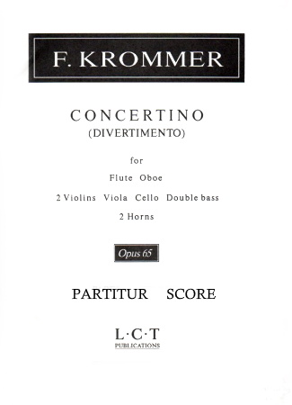 CONCERTINO (Divertimento) Op.65 score