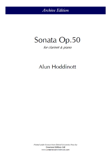 CLARINET SONATA Op.50