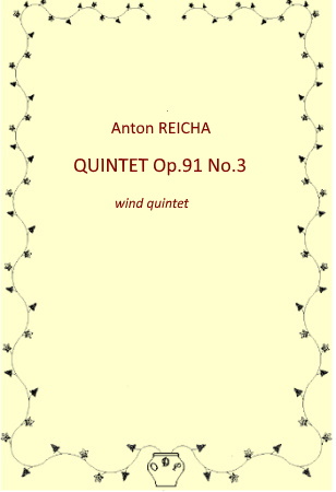 QUINTET Op.91 No.3 (score & parts)