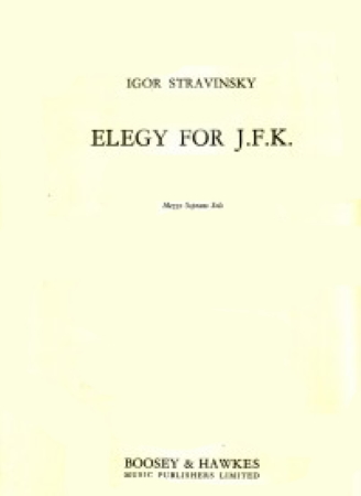 ELEGY FOR J.F.K. clarinets