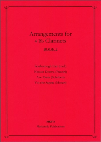 ARRANGEMENTS FOR FOUR CLARINETS Book 2