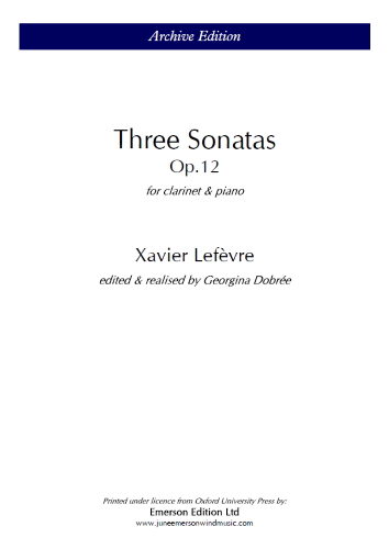THREE SONATAS Op.12