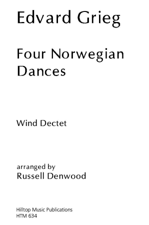 FOUR NORWEGIAN DANCES (score & parts)