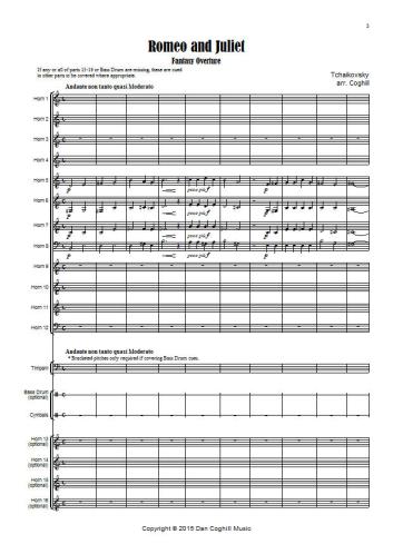 ROMEO AND JULIET Fantasy Overture (score & parts)