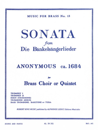 SONATA from Die Bankelsangerlieder (score & parts)